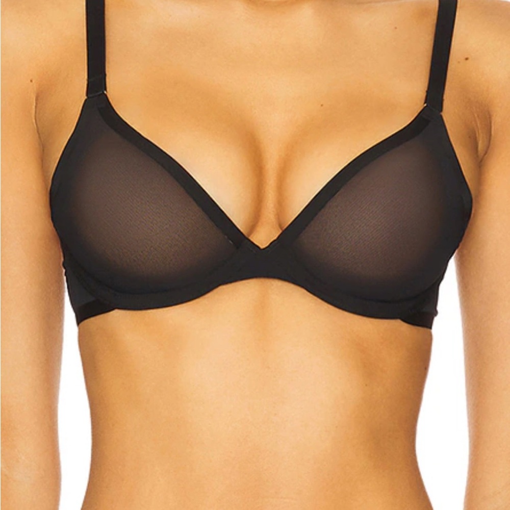 Cuup “Plunge” Mesh Sheer Bra - size 36H x 2
